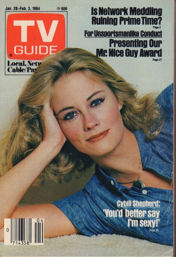 TV Guide Magazine Jan. 28-Feb. 3 1984 Cybill Shepherd 090917nonjhe