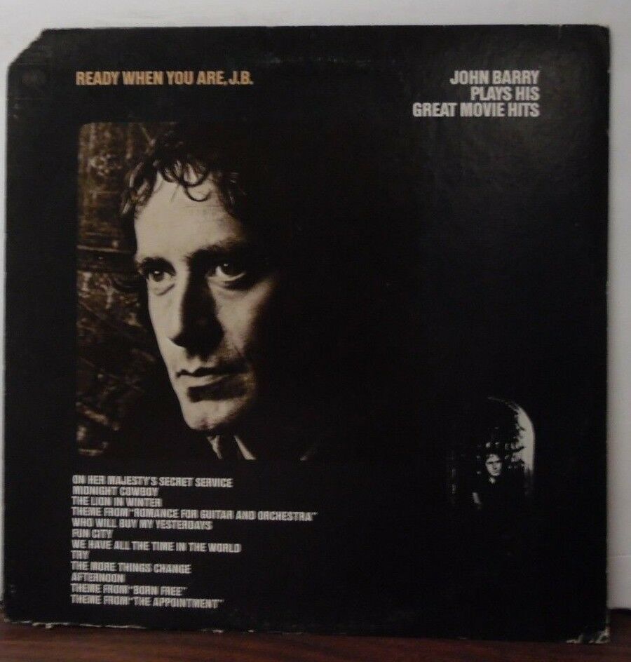Ready when you are J.B. John Barry plays his great movie hits vinyl 091518LLE