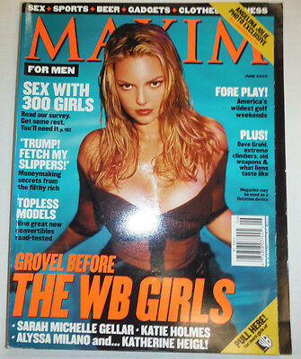 Maxim Magazine Sarah Michelle Gellar Katie Holmes June 2000 NO ML 031715R2