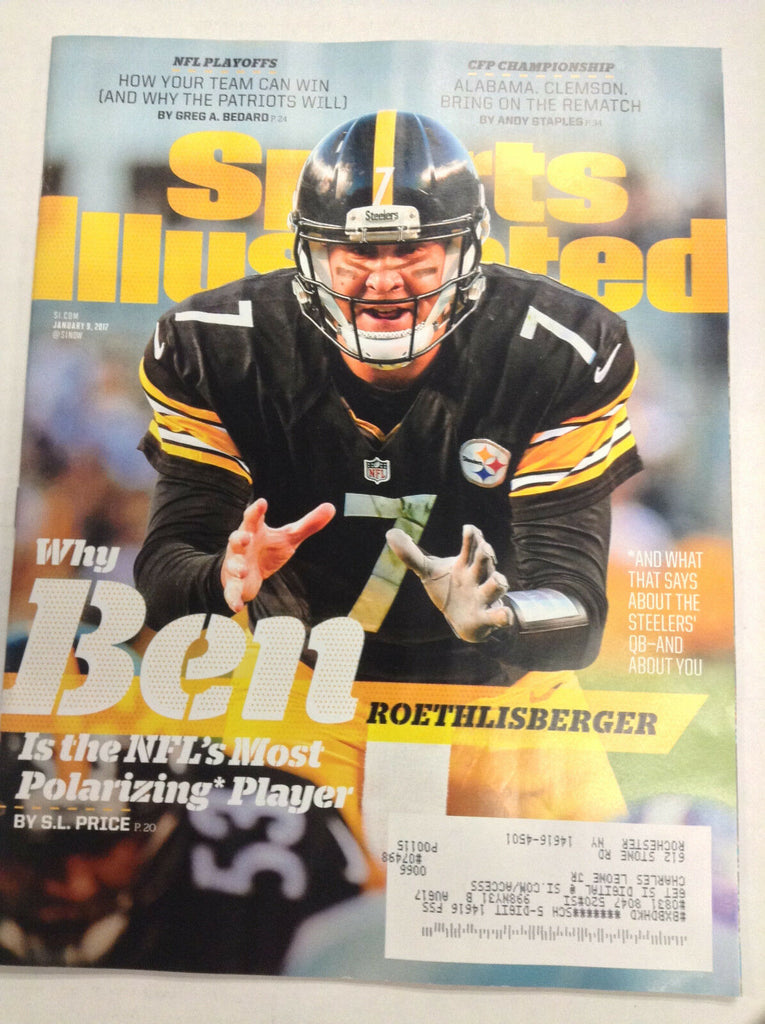 Sports Illustrated Magazine Ben Roethlisberger January 9, 2017 041517nonrh