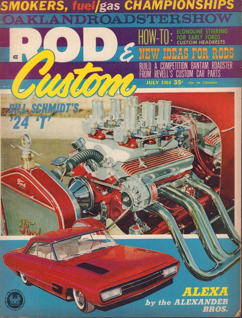 Rod & Custom July 2964 '24 'T' Revell's Custom Car Parts 030117nonDBE