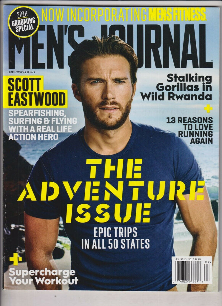Men's Journal Mag Scott Eastwood The Adventure Issue April 2018 030920nonr
