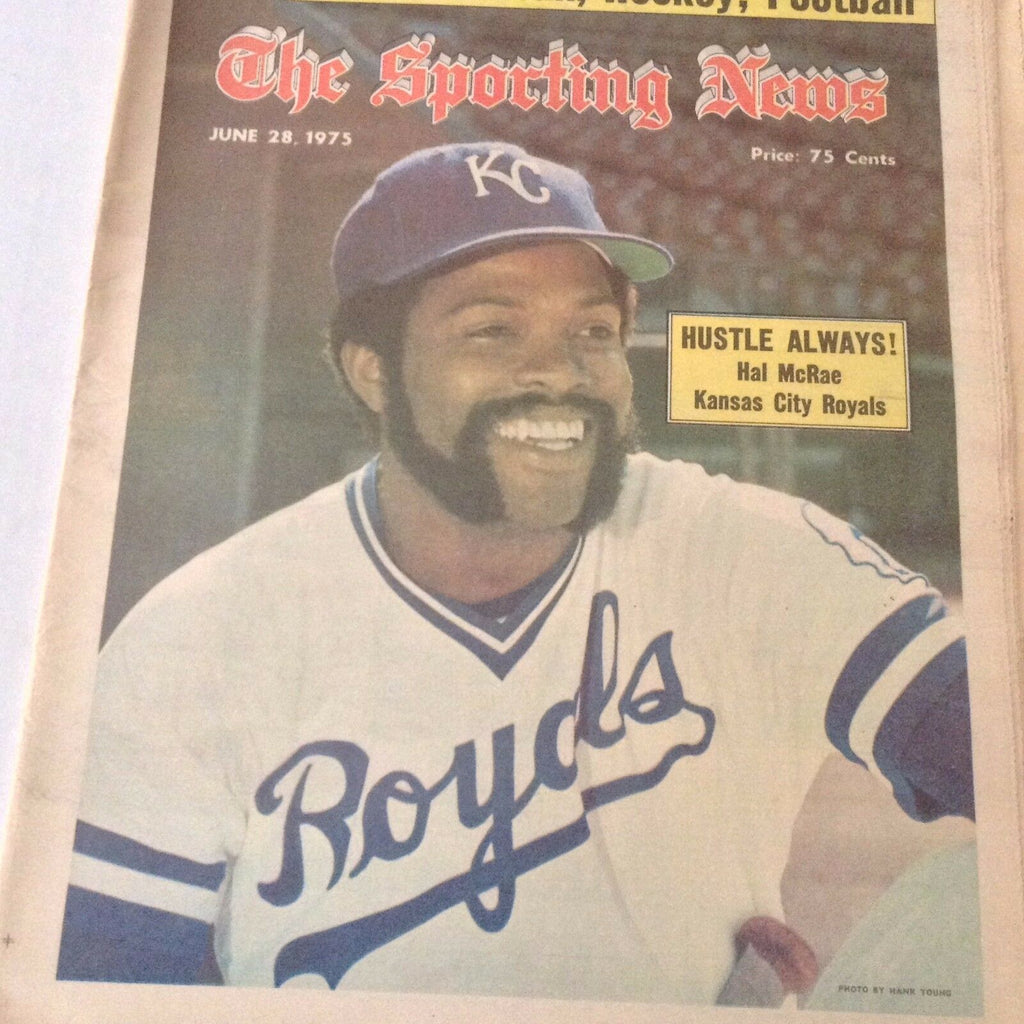 The Sporting News Magazine Hal McRae Kansas City June 28, 1975 062117nonrh