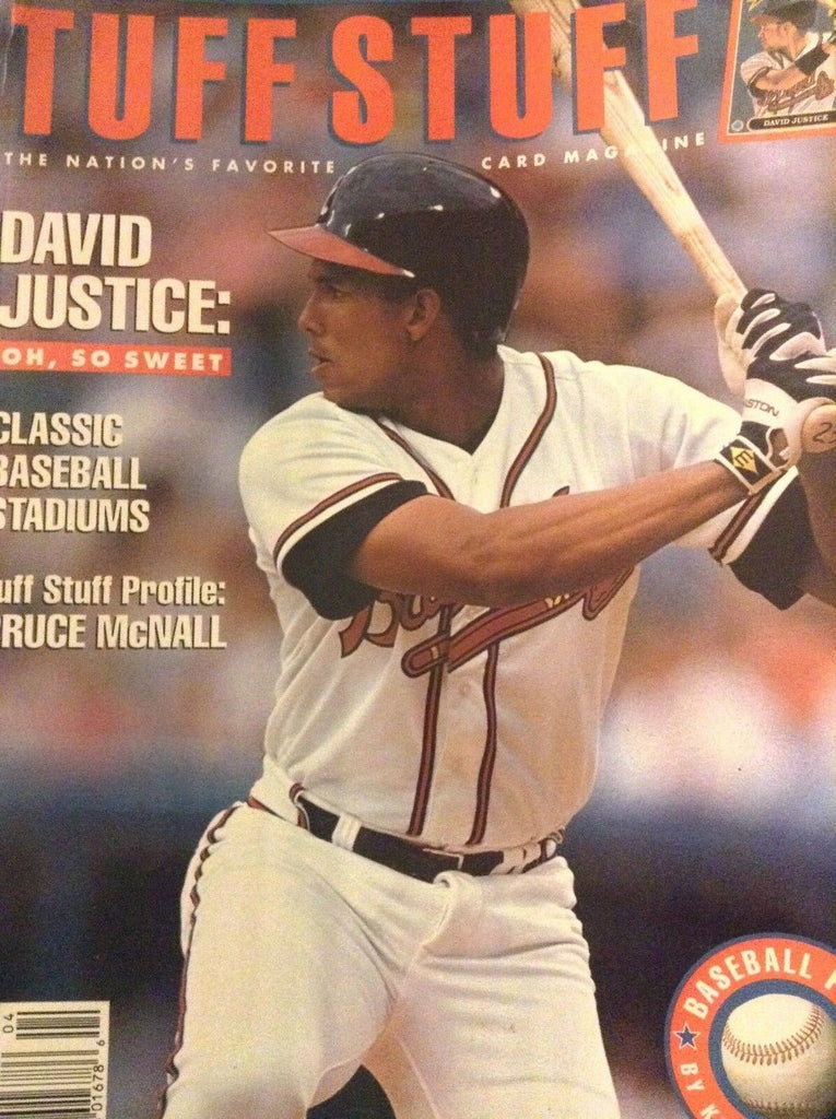 Tuff Stuff Magazine David Justice Bruce McNall April 1992 010319nonrh