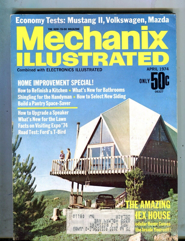 Mechanix Illustrated Magazine April 1974 Hex House Modular Home 062817nonjhe