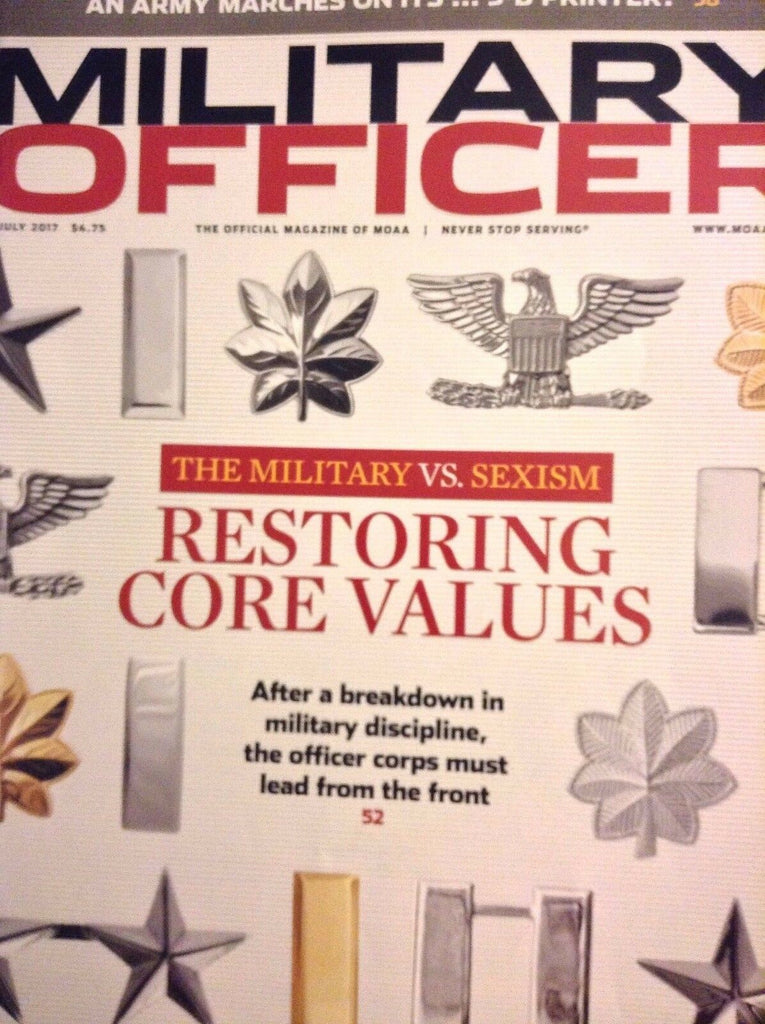 Military Officer Magazine Restoring Core Values July 2017 100917nonrh