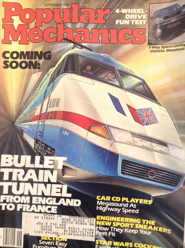 Popular Mechanics Magazine Bullet Train Tunnel September 1986 121517nonrh