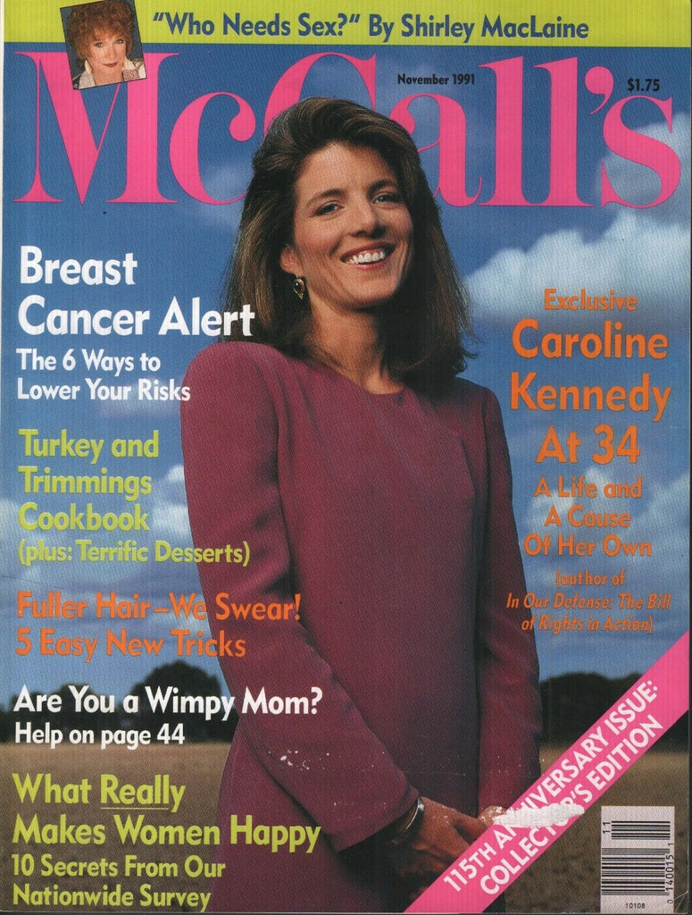 McCall's November 1991 Caroline Kennedy Shirley MacLaine 070119AME2
