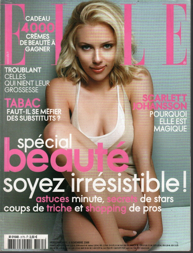 Elle French Fashion November 6 2006 Scarlett Johansson Naomi Campbell 090820ame