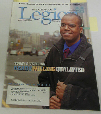 Legion Magazine Today's Veteran March 2007 071714R