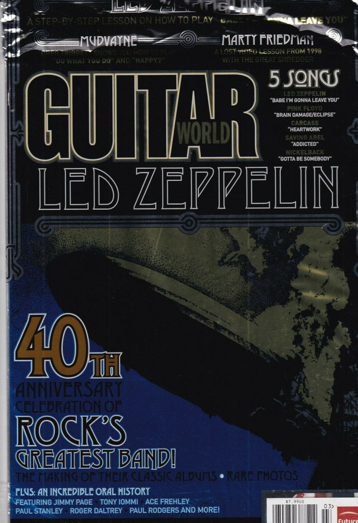 Guitar Player Mag Led Zeppelin 40th Anniversary SEALED 100219nonr