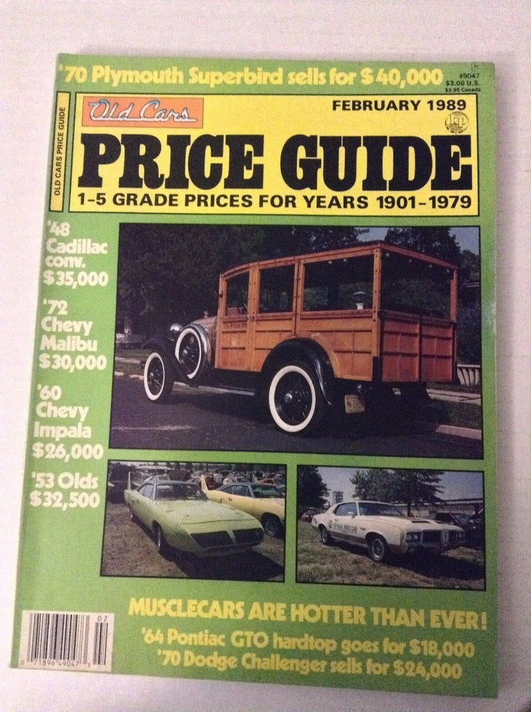 Old Cars Price Guide Magazine '48 Cadillac Convertible February 1989 032217NONRH