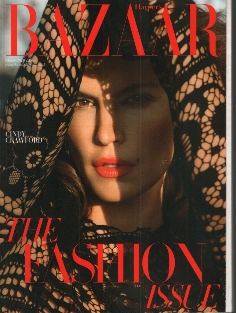 Harper's Bazaar Fashion Magazine March 2010 Cindy Crawford 012721ame2