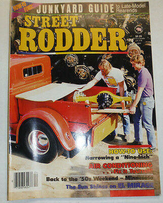 Street Rodder Magazine Junkyard Guide & Air Conditioning April 1987 010615R