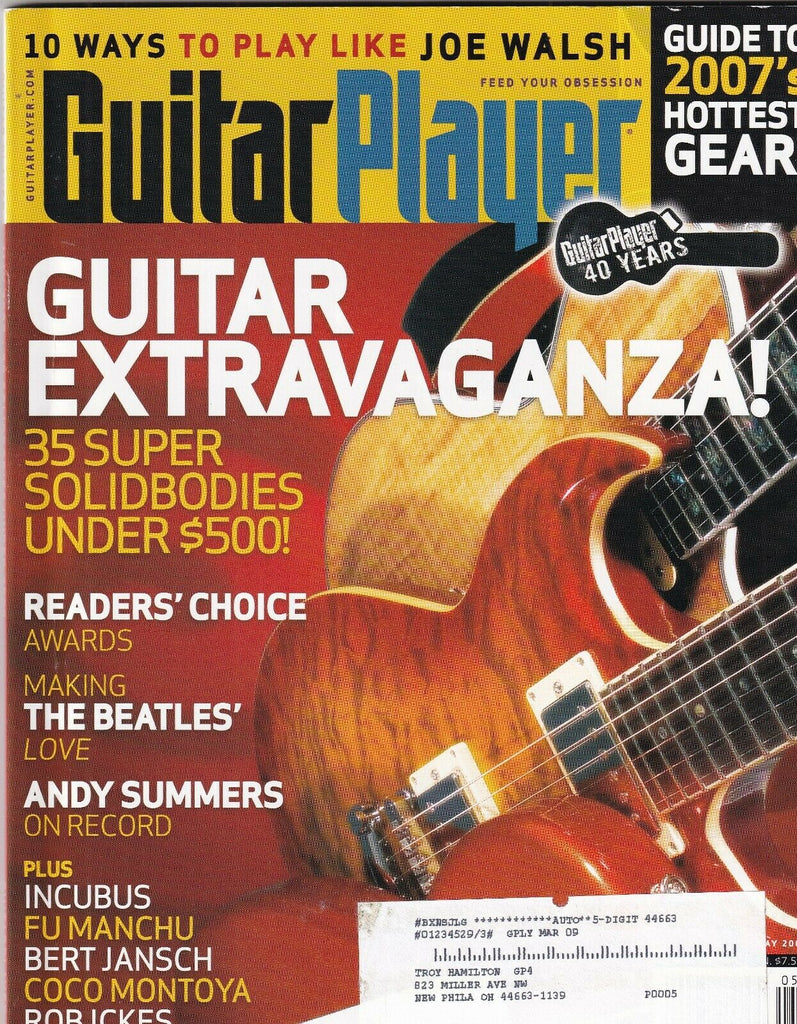 Guitar Player Mag Making The Beatles' Love & Andy Summers May 2007 100219nonr