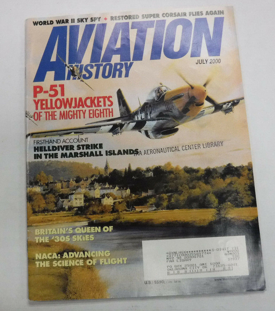 Aviation History Magazine P-51 Yellowjackets July 2000 FAA 110216R