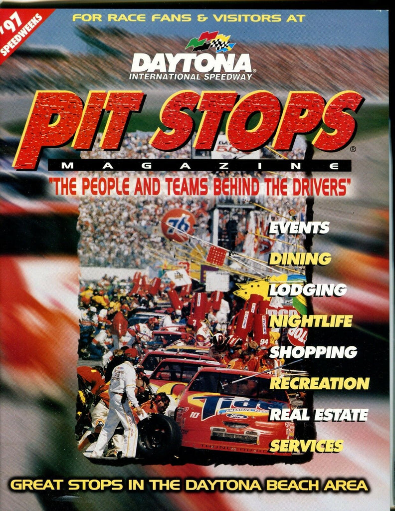NASCAR Daytona Pit Stops Magazine 1997 Speedweeks EX 061317nonjhe