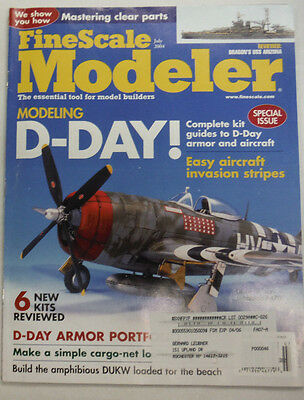 FineScale Modeler Magazine Modeling D-Day BubbleTop P-47D July 2004 042515R