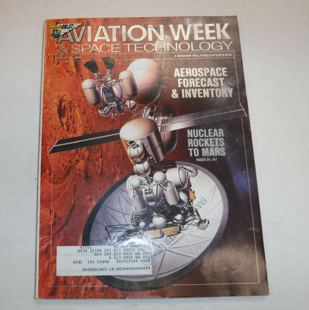 Aviation Week Magazine Aerospace Forecast March 18, 1991 FAA 110216R