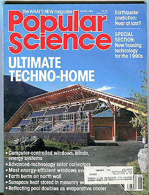 Popular Science Magazine August 1986 Ultimate Techno-Home EX 032416jhe