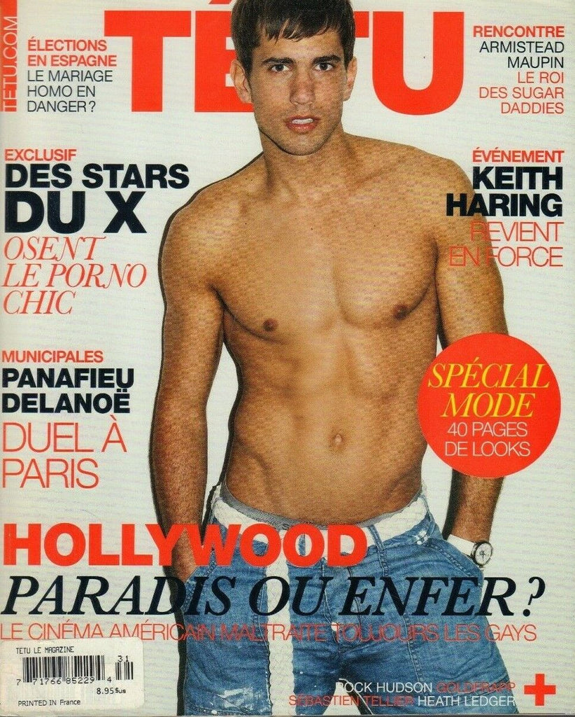 Tetu French Gay Interest Mag March 2008 Heath Ledger Keith Haring 031919DBE