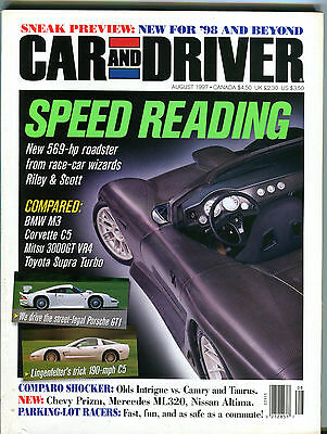 Car And Driver Magazine Riley & Scott Roadster BMW EX 012616jhe