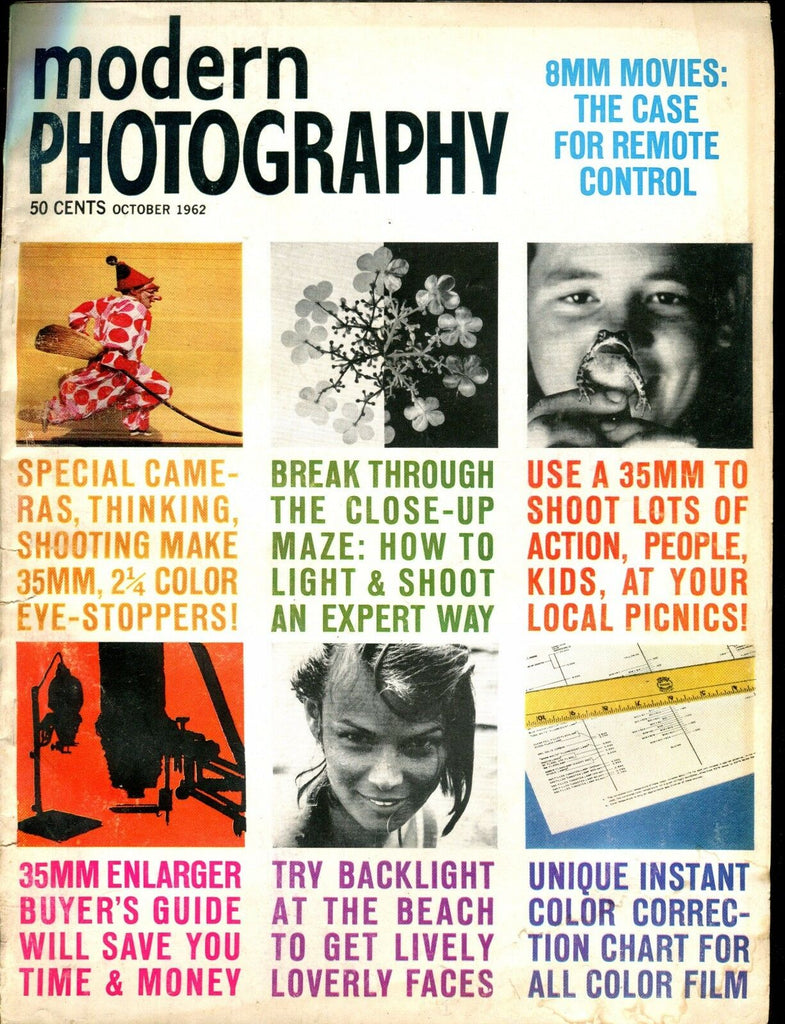 Modern Photography Magazine October 1962 GD No ML 021417jhe