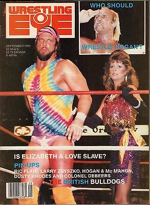 Wrestling EYE September 1986 Randy Savage, Hulk Hogan VG 072916DBE