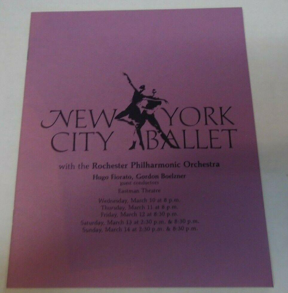New York City Ballet Rocheser Philharmonic Orchestra program 020820LLE