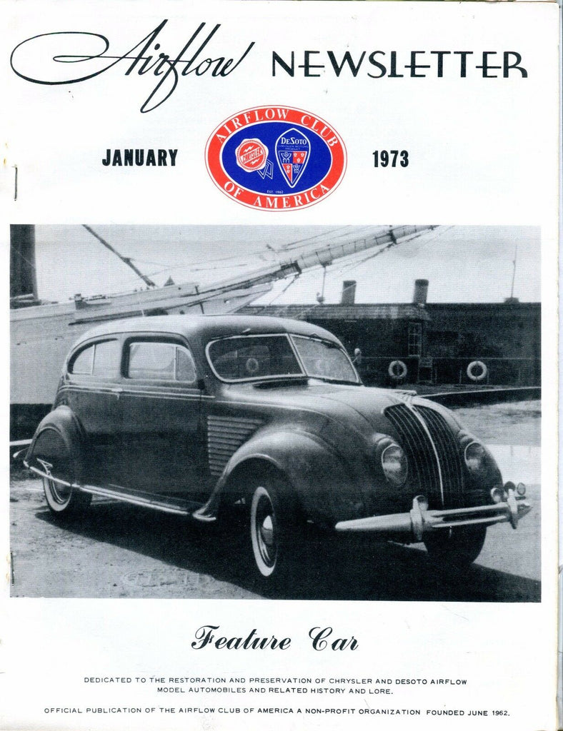 Airflow Newsletter January 1973 Chrysler DeSoto EX No ML 031017nonjhe