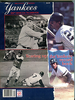 New York Yankees 1987 Official Yearbook EX 040816jhe