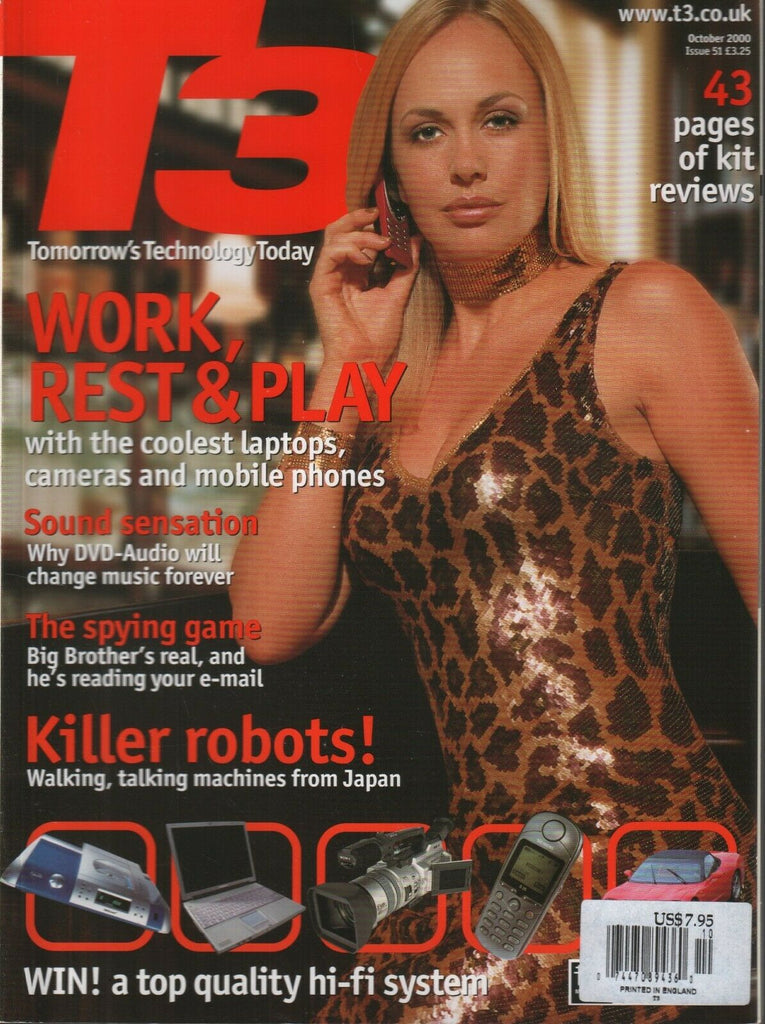 T3 UK Technology Magazine October 2000 Talking Machines From Japan 112219AME