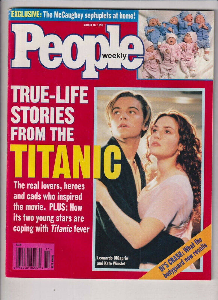 People Weekly Leonardo DiCaprio Kate Winslet March 16, 1998 NO ML 111219nonr