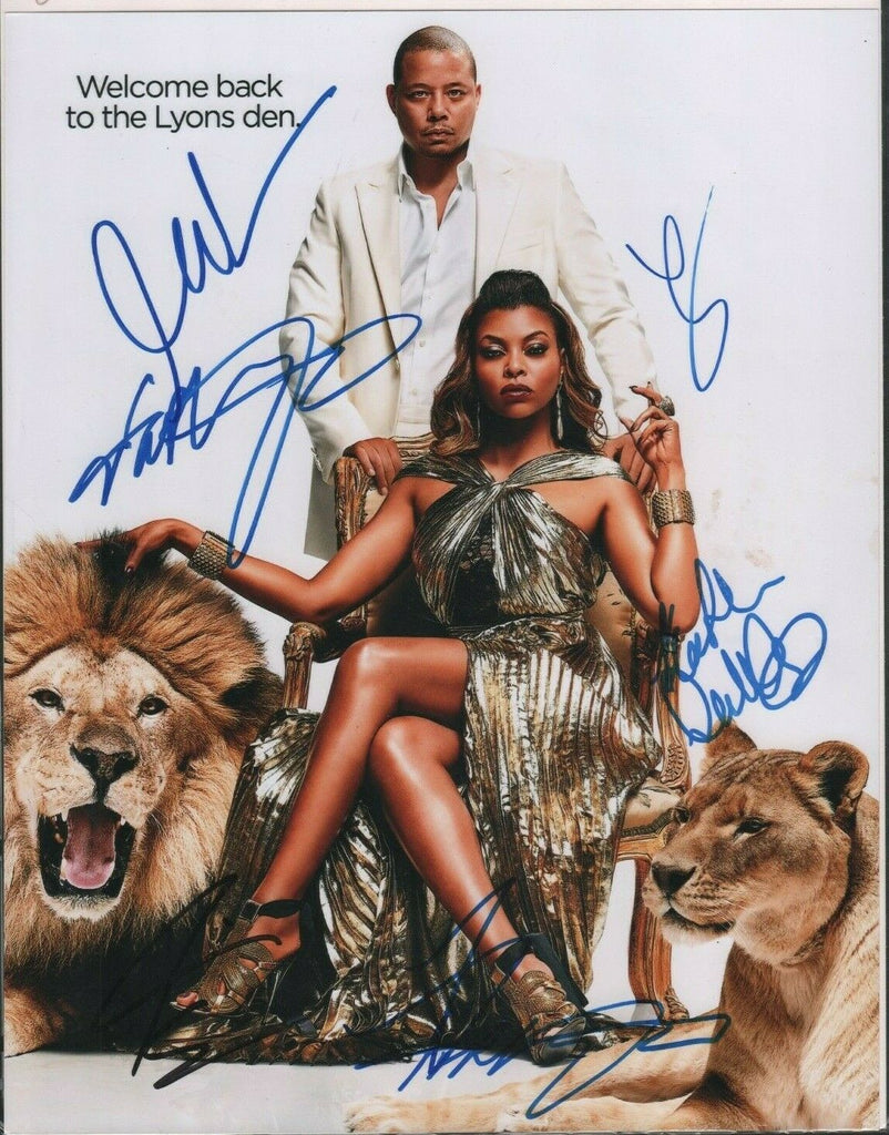 Empire 11x14 Autograph by 6 Jussie Smollett Terrence Howard Henson
