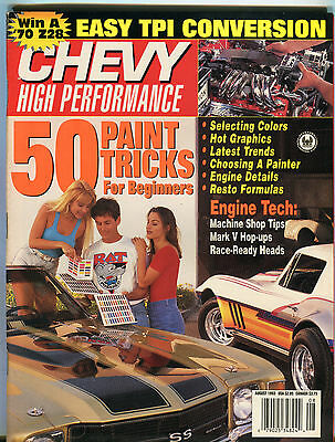 Chevy High Performance Magazine August 1993 50 Paint Tricks EX 021916jhe