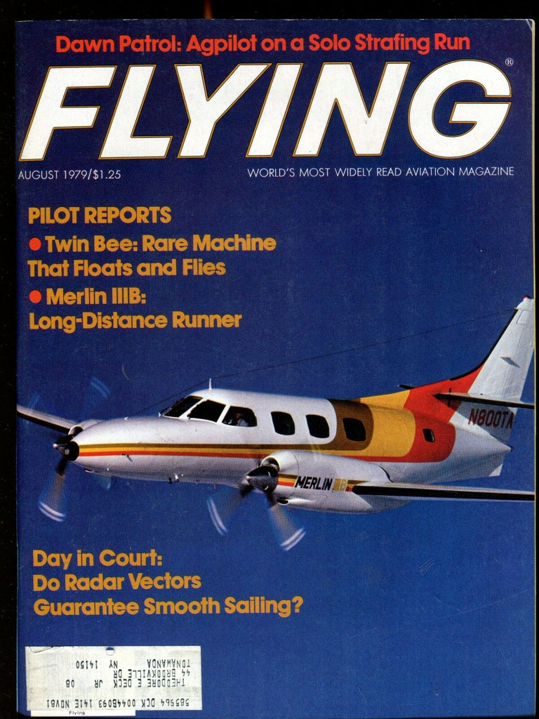 Flying Magazine August 1979 Merlin IIIB EX w/ML 120716jhe