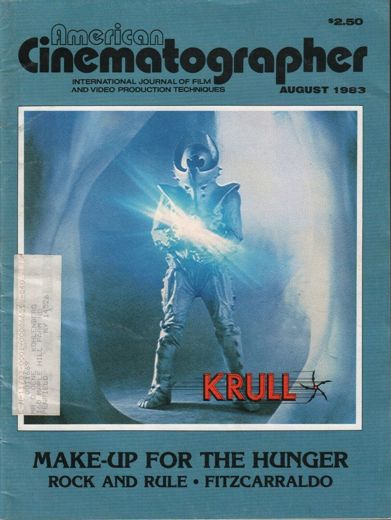 American Cinematographer August 1983 Krull The Hunger Rock and Rule 010420AME