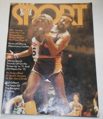 Sport Magazine Wilt Chamberlain & Larry Csonka March 1972 101714R2
