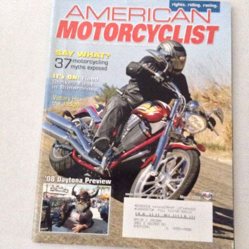 American Motorcyclist Magazine 37 Myths Eposed March 2008 061617nonrh