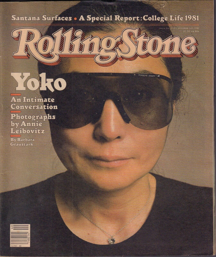 Rolling Stone October 1 1981 Yoko Ono, Santana VG 122816DBE