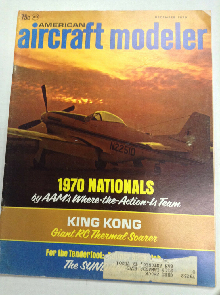 Aircraft Modeler Magazine 1970 Nationals AAM King Kong December 1970 041517nonrh