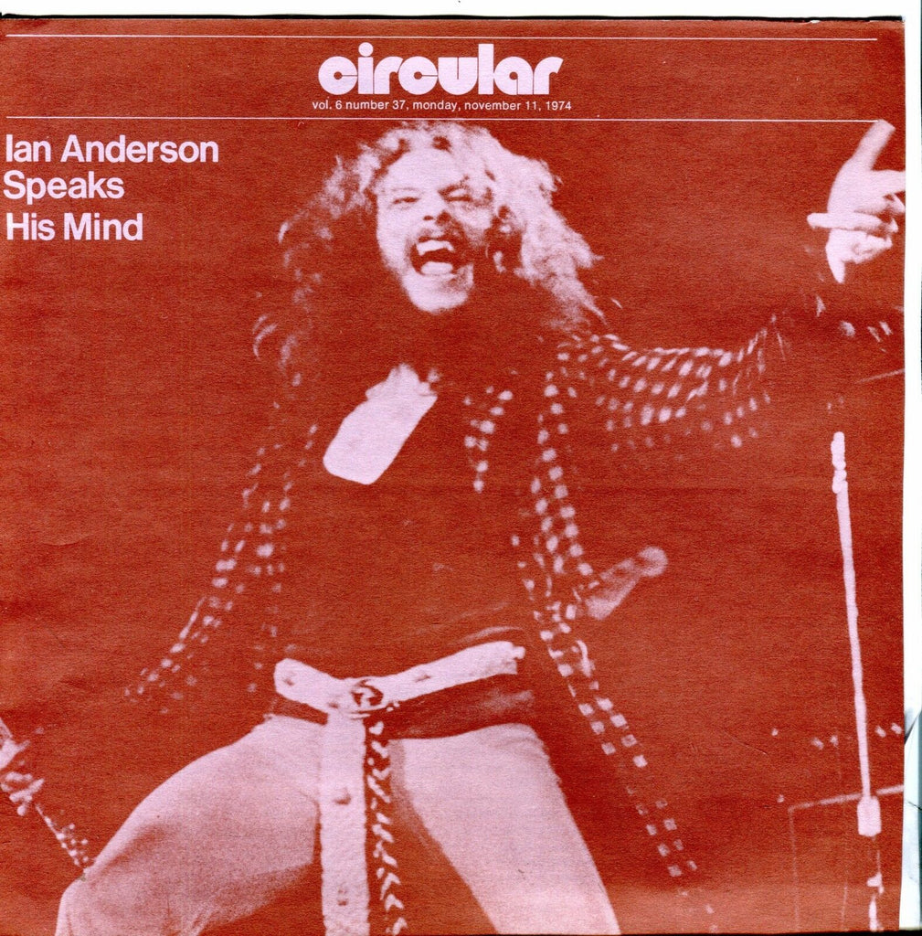 Circular Music Magazine November 11 1974 Ian Anderson EX 021917jhe