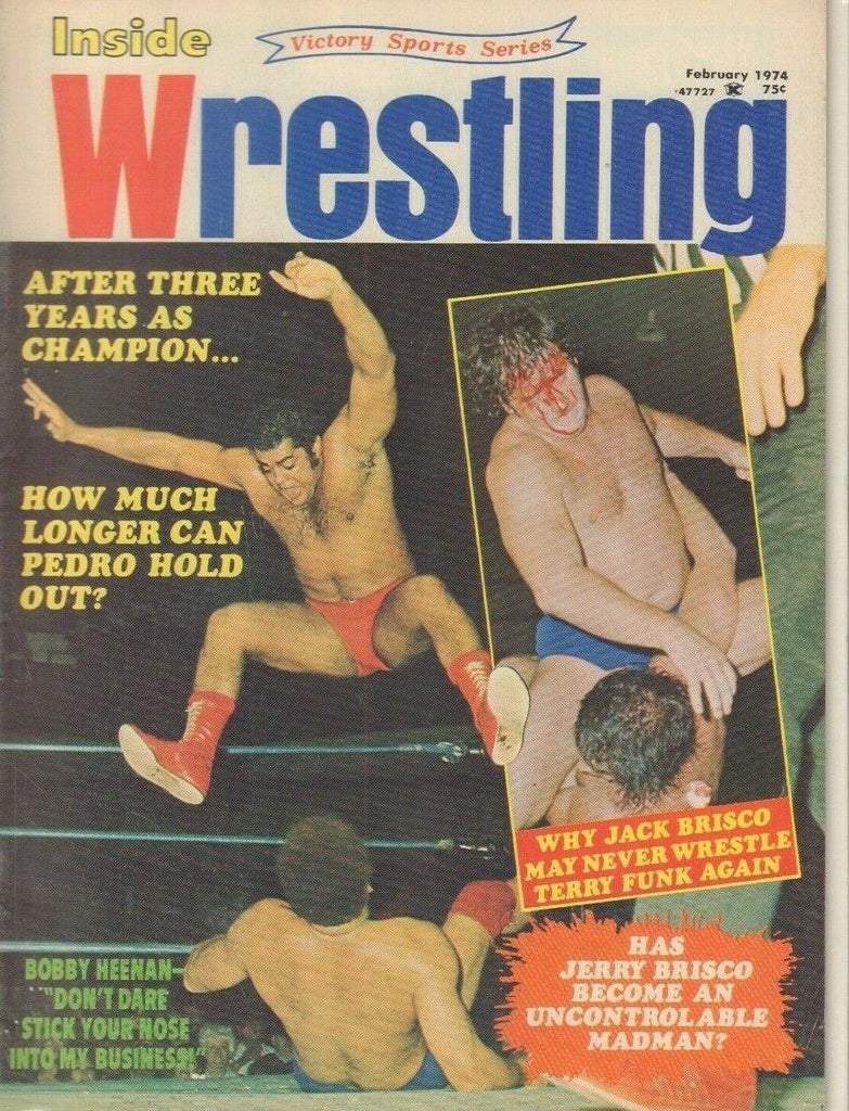 Inside Wrestling February 1974 Pedro Morales Jack Brisco 022719DBE