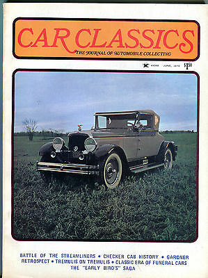 Car Classics Magazine June 1974 Checker Cab History EX 060916jhe