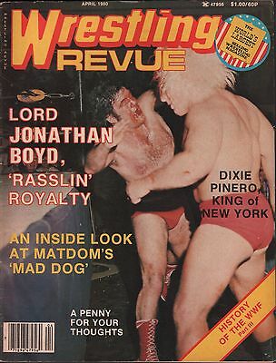 Wrestling Revue April 1980 Lord Jonathan Boyd, Matdom VG 010616DBE