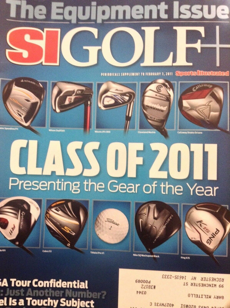 Sports Illustrated Golf Magazine Class Gear Of 2011 February 7, 2011 070518nonrh