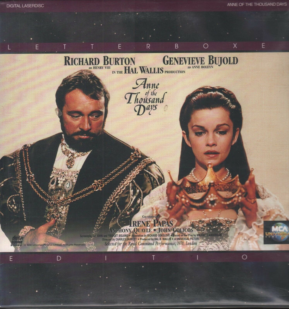 Anne of the Thousand Days Letter Box Extended MCA 1995 Laser Disc 110618AMLD