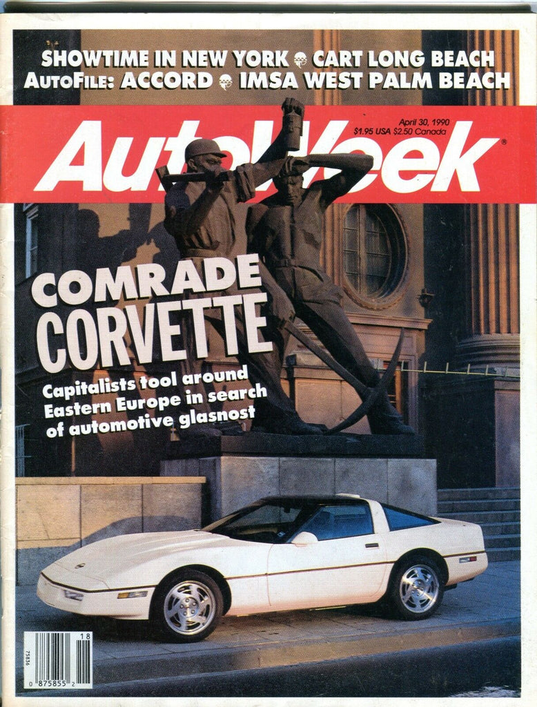 AutoWeek Magazine April 30 1990 Comrade Corvette EX No ML 091916jhe