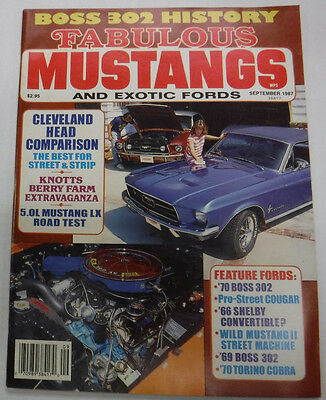 Popular Cars Magazine Cleveland Head Comparison September 1987 NO ML 072315R