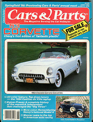 Cars & Parts Magazine June 1986 1953 Chevrolet Corvette EX 010516jhe